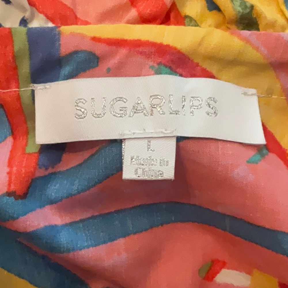 Sugarlips Vibrant Jungle Print Blouse - Picture 2 of 4
